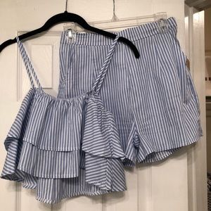 Two piece striped set